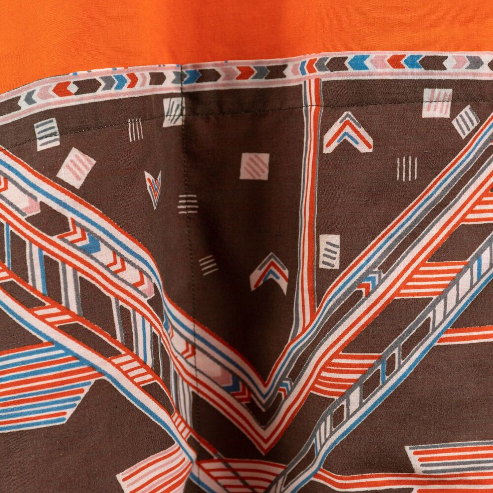 Hand made vintage 70s smock housewife top size M - Picture 9 of 9